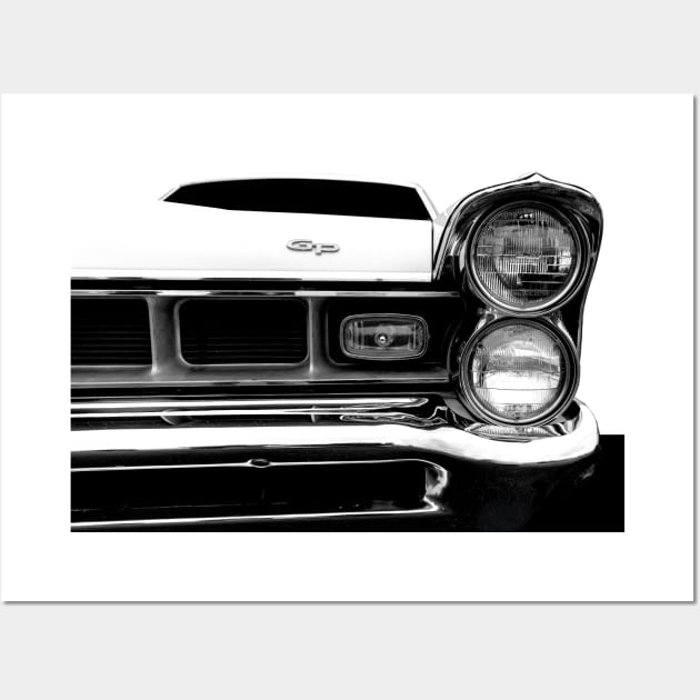 1965 Pontiac Grand Prix - high key Wall Art by mal_photography